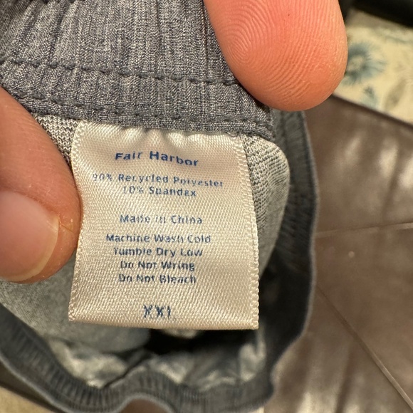 Fair Harbor Boys Kids Lined Hybrid One Shorts Swim Trunks 6" Inseam-Gray-Sz XXL - Picture 5 of 5